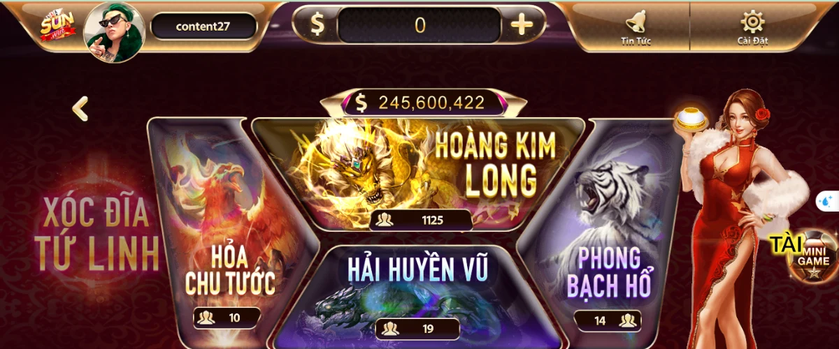 Kinh nghiệm chơi cược Xóc đĩa tứ linh mới nhất tại game Sunwin